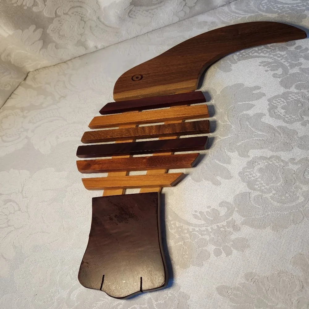 Vintage Toucan Wooden Hot Plate Trivet Cutting Board